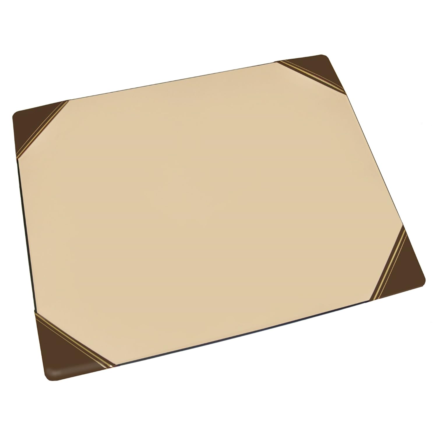 Artistic 19"x24" Desk Pad with Flexible Base Corner Slots, Brown (2402