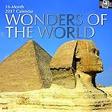 Scenic Iconic Photographs of Mexico, Greece, Peru, England, Italy, Cambodia - Wonders of the World 2017 Monthly Wall Calendar, 12