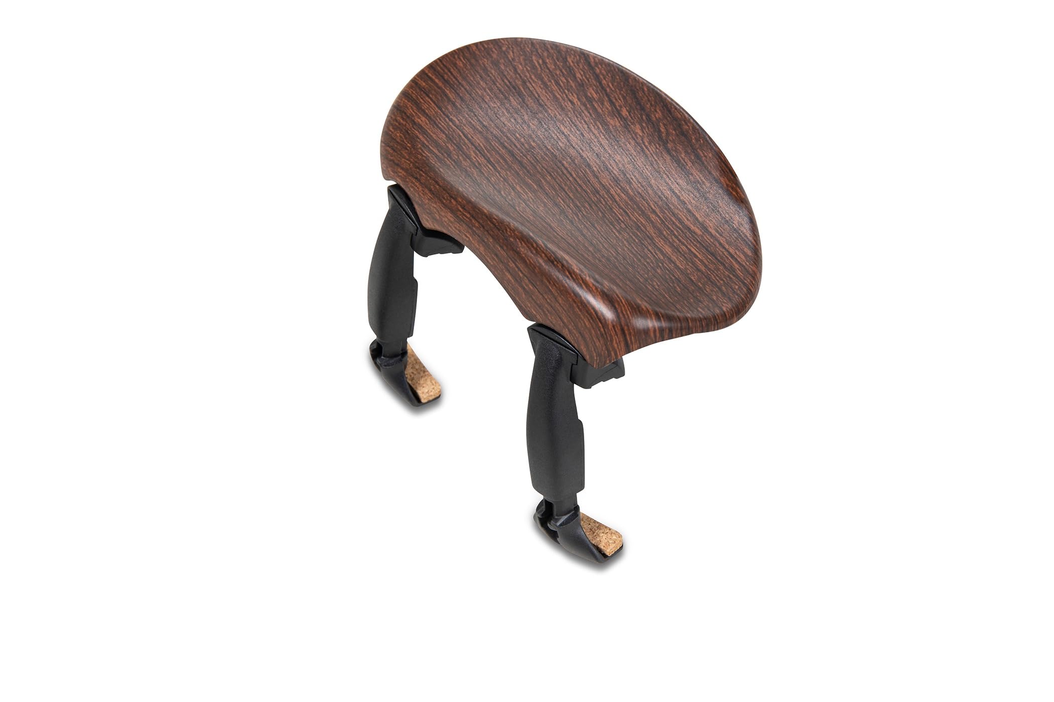 Wittner Chinrest Augsburg, centre-mounted chinrest Violin 4/4, high-tech plastic, height and tilt adjustable, easy to adjust, without screwdriver, rosewood coloured, Made in Germany, 256211P