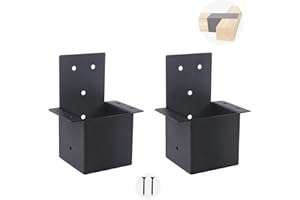CDFYJHFDQ 2 Pcs Pergola Brackets, 4"x4"Pergola Connector(Inner size3.6"x3.6") for 4x4 Wooden Post ,Beam Support Brackets for Patio,Log Cabin, Fence