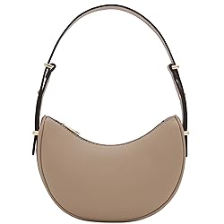 Small Crescent Smooth PU Leather Armpit Shoulder
