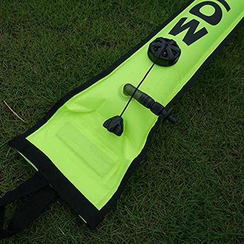 EDTara Nylon Diver Surface Marker Buoy Sausage Singal Tube Diving Accessory
