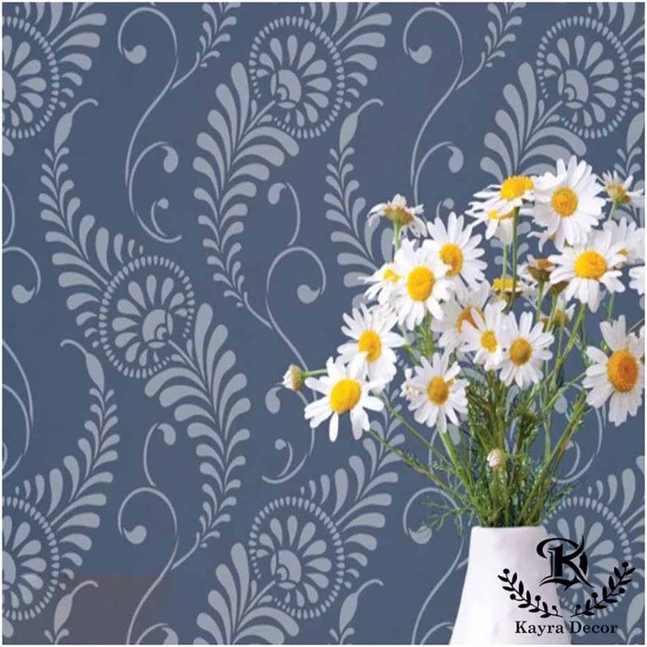 Kayra Decor Plastic Reusable Wallpaper (Multicolour, 16x24-inch)