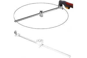 Taddien Plasma Cutting Compass, Stainless Steel Torch Compass, Circle Guide Roller Wheel Compass with Scale Ruler for A40 / P