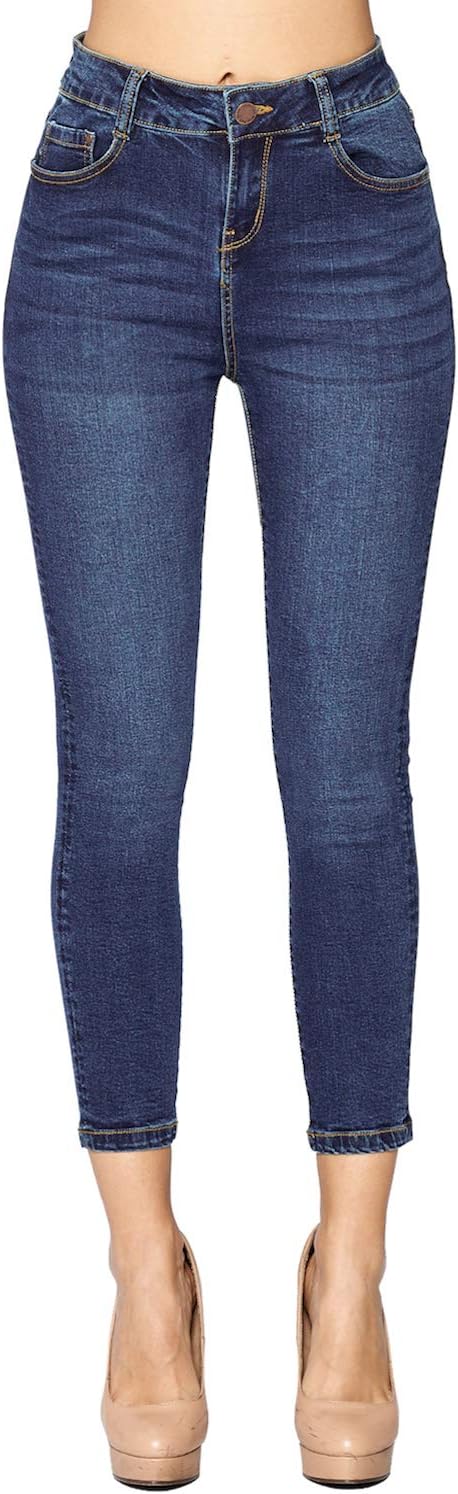 Blue Age Womens Destroyed Stretch Skinny Jeans Denim