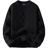 Aelfric Eden Oversized Sweater 90s Vintage Cable Knit Long Sleeve Women Heavy Crewneck Pullover
