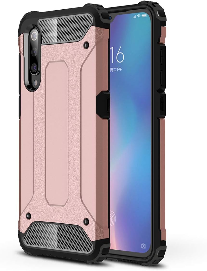 DYIGO Case Compatible with Huawei Y9s,Solid and durable protective cover Four-corner airbag drop-proof mobile phone case(Pink)