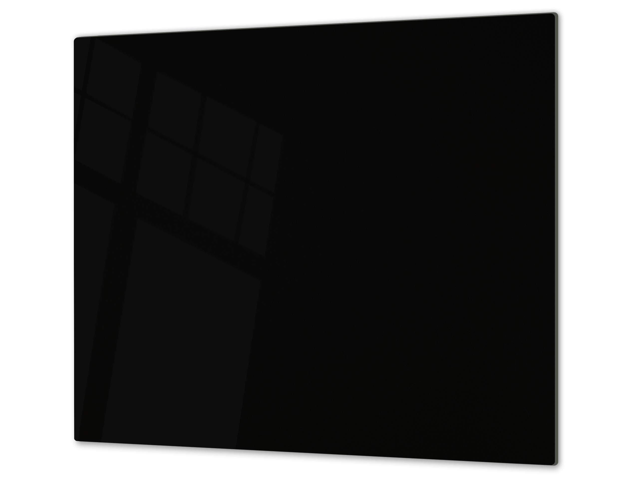 Tempered Glass Kitchen Board – Impact & Scratch Resistant; Measures: Single: 23,62” x 20,47”; Double: 2 x 11,81” x 20,47”; D17 Black and White: Black