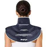 Magic Gel Ice Pack for Neck and Shoulders, Reusable Cervical Ice Pack Wrap for Neck Pain Relief, Flexible Gel Cold Pack for Shoulder Surgery Recovery, Rotator Cuff Injuries, Physical Therapy - Small