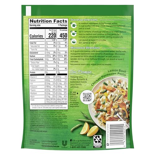 KNORR PASTA SIDES FOR A DELICIOUS QUICK PASTA SIDE DISH PARMESAN NO ARTIFICIAL FLAVORS,NO PRESERVATIVES,NO ADDED MSG 4.3 OZ