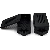 Premium ESP32 Computer Case, 2-Pack, Inject Molded, Passthrough (Black) | Ventilation Slots, Mounting Ears, Snap-On Lid, PC-ABS Material, Fits ESP-WROOM-32 30-Pin