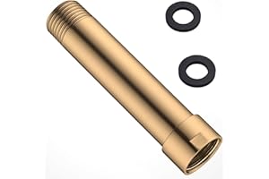 Shower Extender Arm, BSTIIU 4 Inch Extension Arm for Overhead Rainfall Shower Head, Brushed Gold