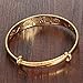 Girl Era Best Lucky Gold Snowflake Engraved Bracelets Cool Charm Bracelets Gift