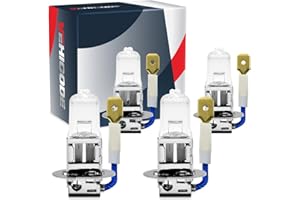 VEHICODE H3 Bulbs Fog Light 12V 55W Halogen Front Foglight Headlight Lamps, 4 Pack