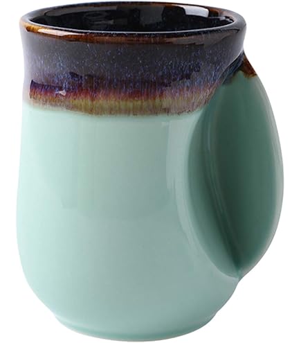 NOVA CERAMICS 16oz Travel Coffee Mug – Ceramic Tumbler With Lid, Microwave & Dishwasher Safe – Lagoon Color