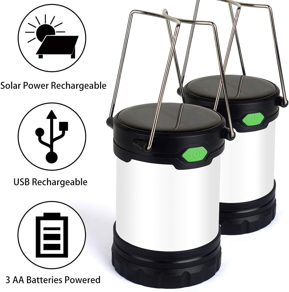 LED Camping Lantern with Clip Hook - Portable Hanging Lanterns, Survival Kit for Camping Hiking Backpacking Fishing Hurricane Emergency Indoor Outdoor Power Outage, Camping Gear