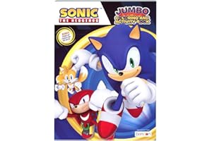 Sonic Coloring Book for Kids, 80 Detailed Pages, The Hedgehog Video Game Characters