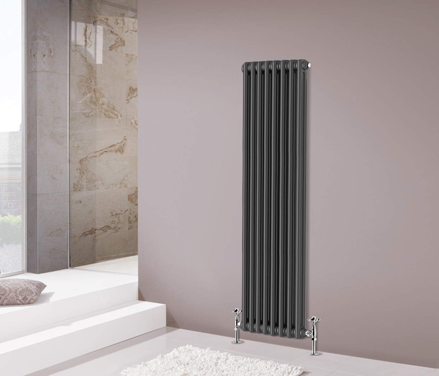 NRG 1500 x 380mm Traditional Column Radiators Vertical Central Heating