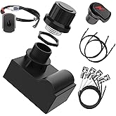 BQMAX G511-0055-W1 Ignition for Charbroil Grill Ignitor Replacement Kit | Electronic Ignition Module and 2 Push Grill Igniters Button with Wires for Charbroil Surefire Ignition Systems, 4 Outlets
