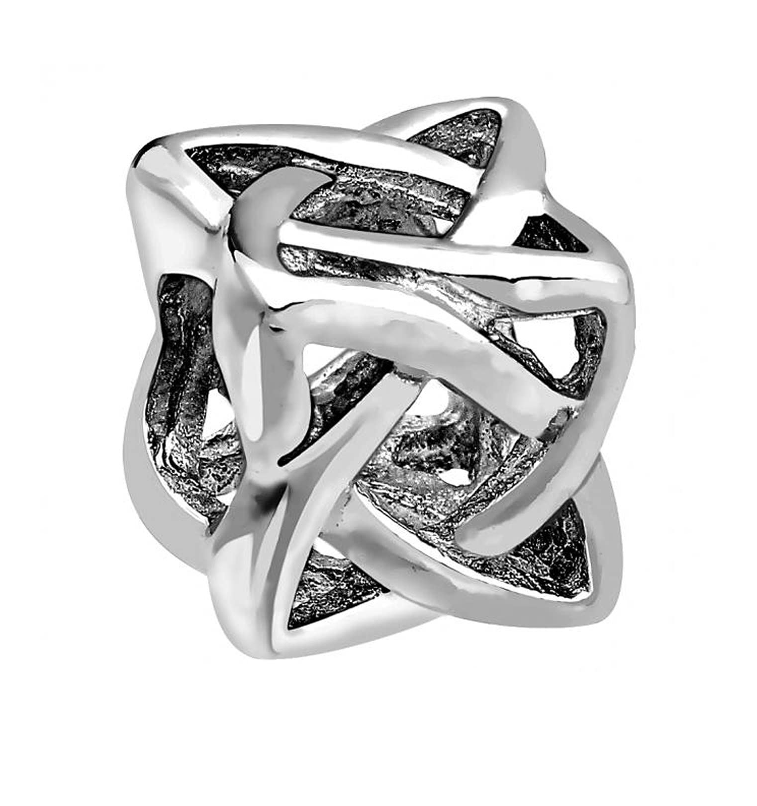 Nenalina Cubes High Gloss Filigree Charm, 925 Sterling Silver, fit Pandora Bracelet, 719011-000