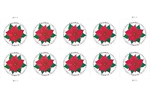 USPS Global Poinsettia Stamp (1 Sheet (10 Stamps))