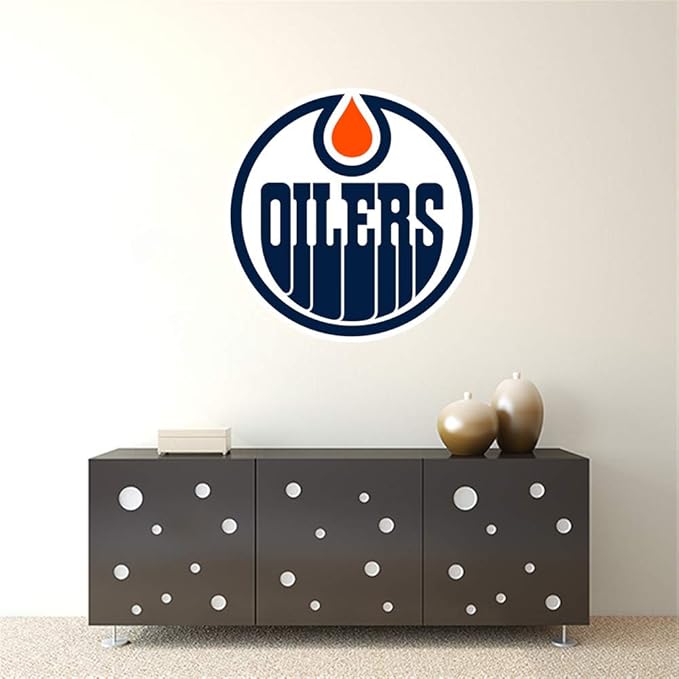 Edmonton Oilers Vinyl Decal Hockey Team Logo Sticker Window Wall Decor
