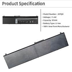 YXKC NYFJH Laptop Battery Replacement Compatible