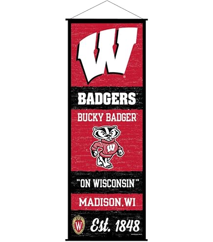 Desert Cactus University Of Wisconsin Badgers Flag - 3x5 Feet, 100% Polyester, Indoor/Outdoor Use With Metal Grommets