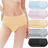 75-Pack Women’s Cotton Underwear Multipack 5 Colors 5 Sizes (S-XXL) Breathable Ladies Panties Bulk for Homeless Shelters Charity Donations Wholesale