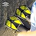 ELEMENTEX Naga Sports Series Kids Snorkel Set with Dry Top Snorkel, Single Lens Mask, Trek Fins, Mesh Bag - XS/XXS Yellow