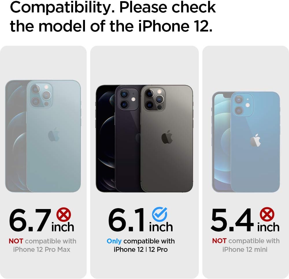 Spigen Tough Armor Case Compatible with iPhone 12 Pro / 12 - Black, iPhone 12 Pro/12 - Image 3