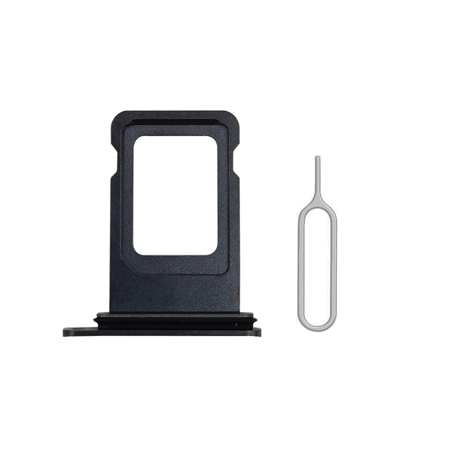Cemobile SIM Card Tray Slot Holder Replacement with Waterproof Rubber Seal Ring for iPhone XS Max + SIM Card Tray Open Eject Pin (Space Gray)