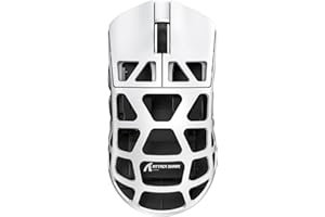 ATTACK SHARK R3 46g Superlight Magnesium Alloy Wireless Gaming Mouse, BT/2.4Ghz/Wired Computer Mouse, 8000Hz Wireless Polling Rate, PAW3395 26K DPI Sensor, Programmable Mice, PC/Laptop/Mac (White)