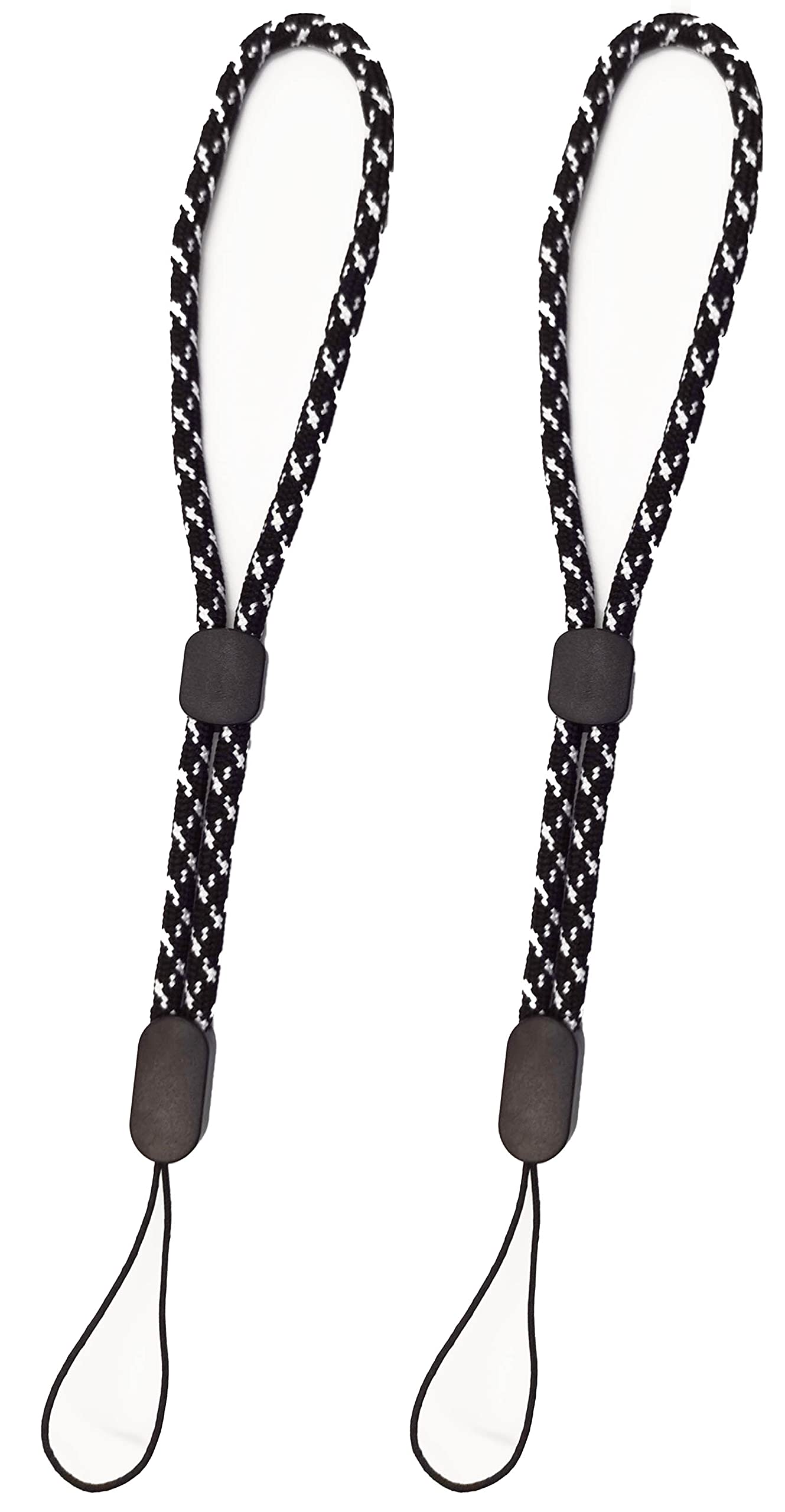 Fgnuay Mobile Phone Lanyard for Wrist Tether Lasso Key Chain Holder Universal Phone Case Anchor for Protection Compatible With Iphone and Smartphones(2pcs / Black)