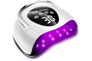 LadyMisty 268W LED UV Light Dryer for Nails Gel Polish with 57 Lamp Beads 4 Timer Setting & LCD Touch Display Screen, Auto Sensor, Professional Nail Light