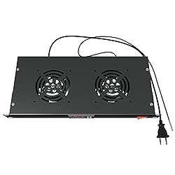 Rack Mount Fan - 2 Fan Server Cooling System - 1U