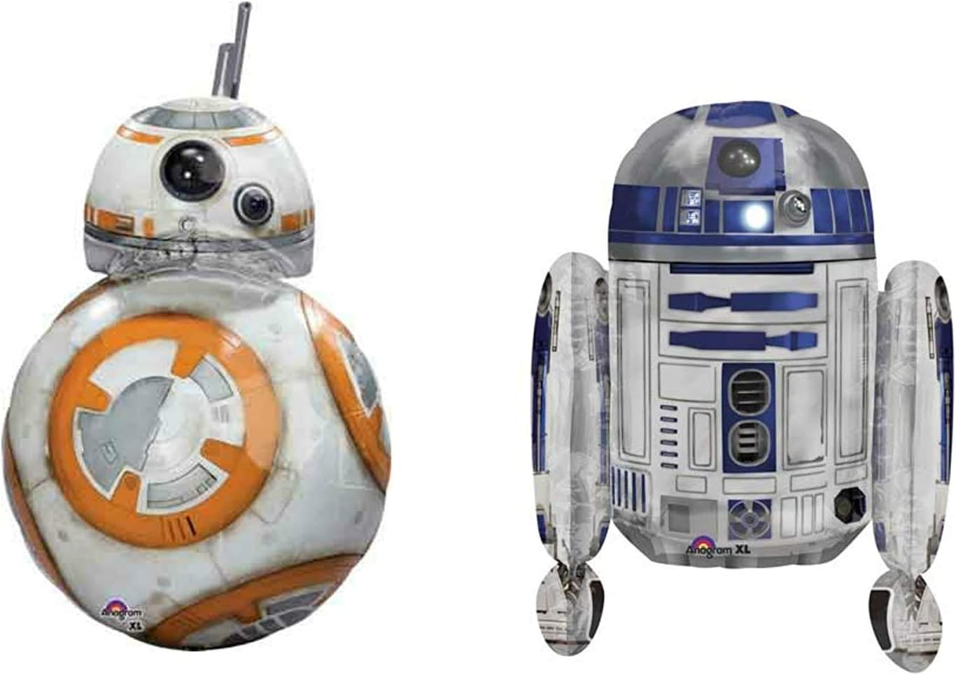 Star Wars BB8 and R2-D2 Balloon, Star Wars The Force Awakens Balloon, Star Wars Party Supplies, Party Decor, balloons
