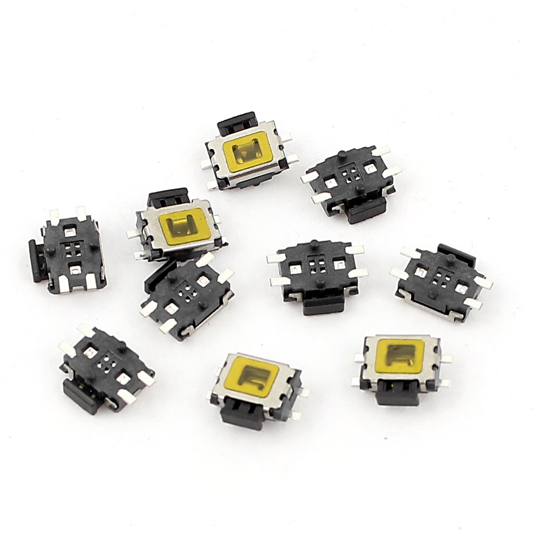 Sourcingmap 1 Momentary Tactile Tact Push Button Switch 4.7 mm x 3.5 mm x 1.67 mm 4 Pin Surface Mounted Devices