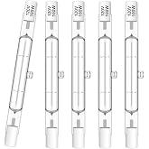 R7S Bulbs,5 Pack Halogen Bulbs R7S 78mm T3 100W 120V,1050lm J-Type Halogen Light Bulb with Long Lifespan,3-inch Long Double Ended Light Bulb for Work,Security,Landscape Lights,Dimmable,Warm White