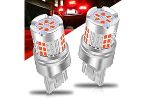 Sidaqi 7440 T20 LED Bulb Red Super Bright 3020 Chipsets T20 7441 WY21W 7440NA LED Bulbs Replacement for Brake Lights Tail Lights -Pack of 2