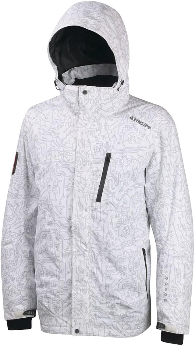 TOG 24 Remarkable Mens Ski Jacket White - X-Large: Amazon.co.uk: Clothing
