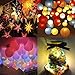 10 Pack LED Paper Lantern Lights YUNLIGHTS Waterproof Battery Operated Lights with 3 LEDs for Balloons Wedding Birthday Party Decoration, Warm White