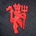 Manchester United FC Official Soccer Gift Mens Crest Polo Shirt Black Large