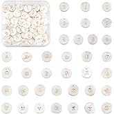 Craftdady 92pcs Freshwater Shell Alphabet Pendants Flat Round White Shell with A-Z Letter Number Bead Charms 11mm for Name Bracelets Necklaces Earrings Jewelry Crafts Making
