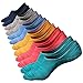 Mottee&Zconia Mens No Show Low Cut Casual Socks Sneakers Non-Slide Socks for Mens 6Pack