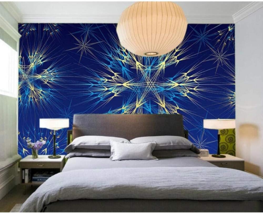 Amazon Mzznz 3d写真の壁紙ブルースドリームリビングルームの寝室の背景ファッションテレビの背景の壁3d壁紙 350x250cm 壁紙