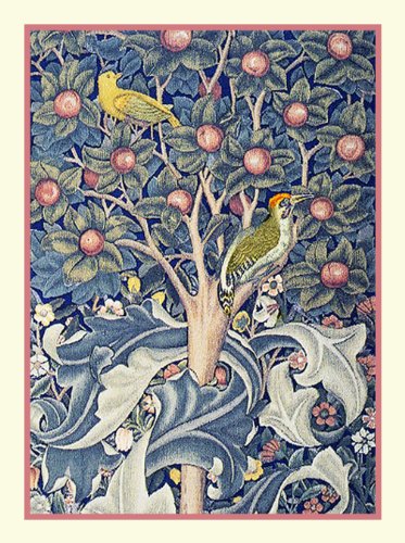 Woodpecker Tree of Life detail by William Morris Counted Cross Stit...