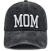 Mom and Dad Hats for Men Women, Funny Adjustable Cotton 3D Embroidered Mama Papa Baseball Cap