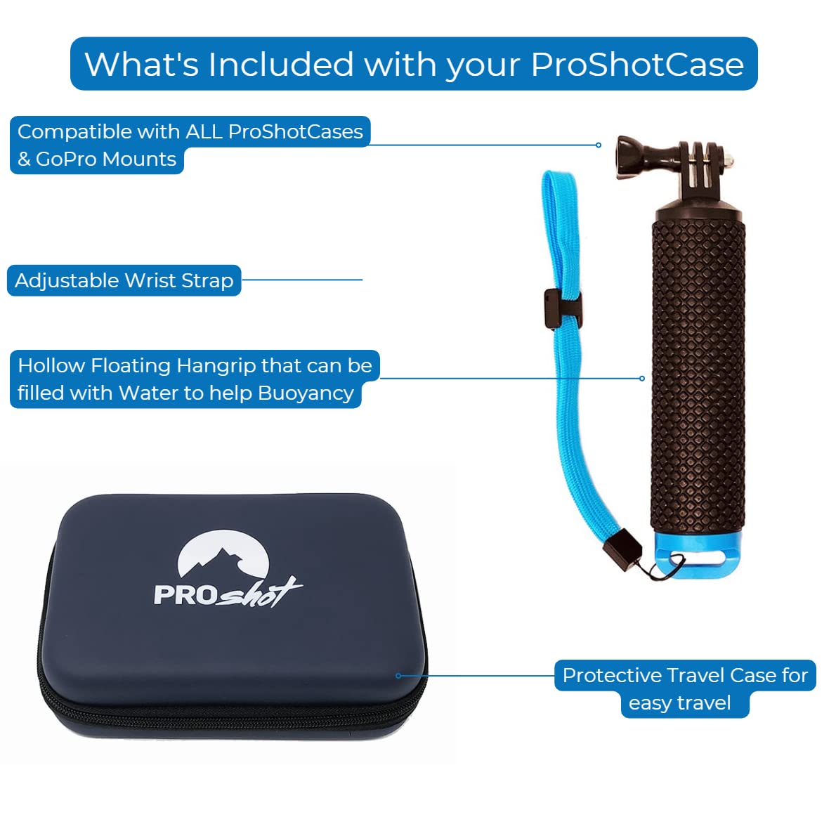 ProShot Dive - Underwater iPhone Housing Rated 130ft/40m Waterproof iPhone Case for iPhone 6s - iPhone 15 Pro Max, Compatible with iPhone ONLY