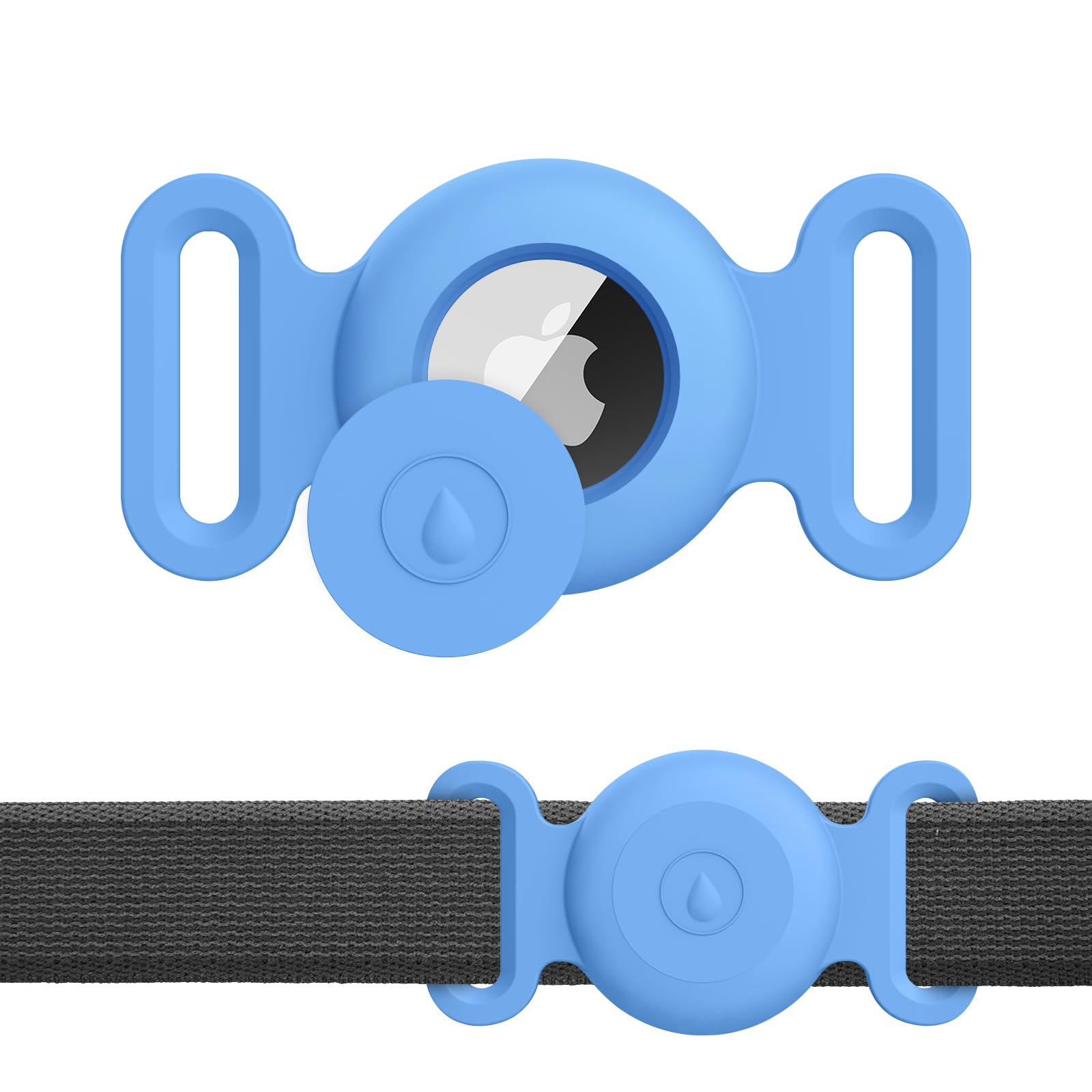 Meliya Airtag Case 1st/2nd for Dog Cat Collar, Waterproof Apple Airtag Protective Holder GPS Tracking Finder for Pet, Silicone Case for Dog Collar Cat Loop Holder Pet Accessories — image 1